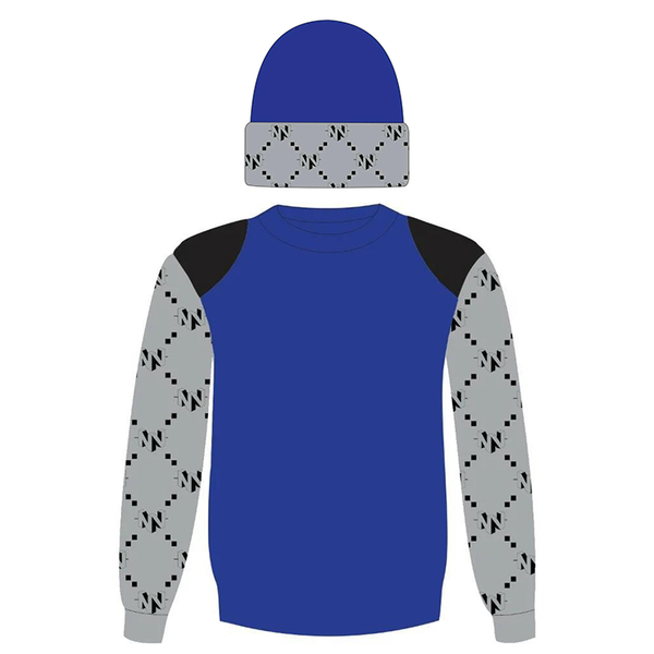 Noble Vices Navy Blue Field Sweater