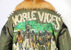 Noble Vices "Beast Of No Nation" Green Army Jacket - PRE ORDER!