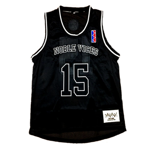Noble Vices Basketball Jersey - Black