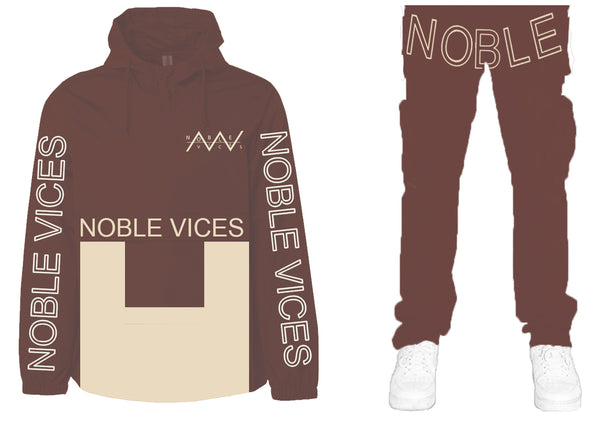 Noble vices brown pro elite 2022 stormfit water resistant designer tracksuit