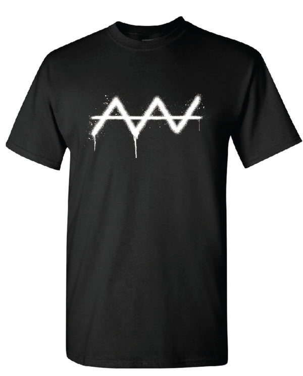 Drip Spray Paint T-Shirt Black