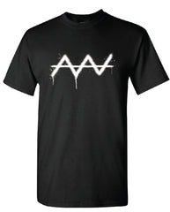 Drip Spray Paint T-Shirt Black