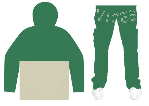 Noble vices green pro elite 2022 stormfit water resistant designer tracksuit