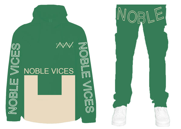 Noble vices green pro elite 2022 stormfit water resistant designer tracksuit