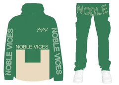 Noble vices green pro elite 2022 stormfit water resistant designer tracksuit