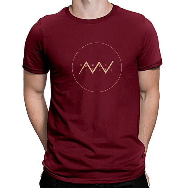 Noble Vices Circle Logo T-Shirt Maroon
