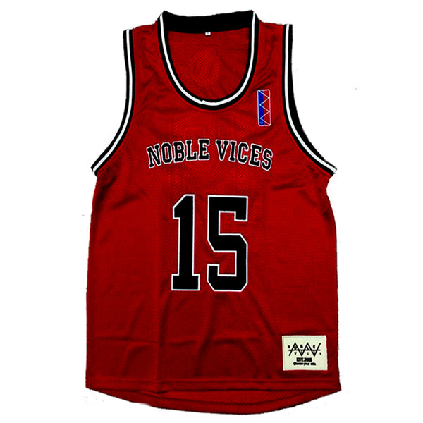 Noble Vices Basketball Jersey - Red
