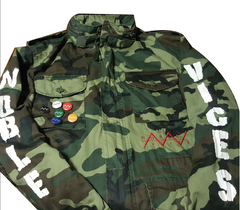 Noble Vices Lightweight Custom Painted Camo Jacket