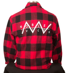 Noble Vices Heavy Duty Long Sleeve Flannel Shirt (Red)
