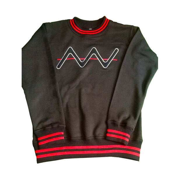 Noble Vices Varsity Crewneck Sweatshirt (Red)