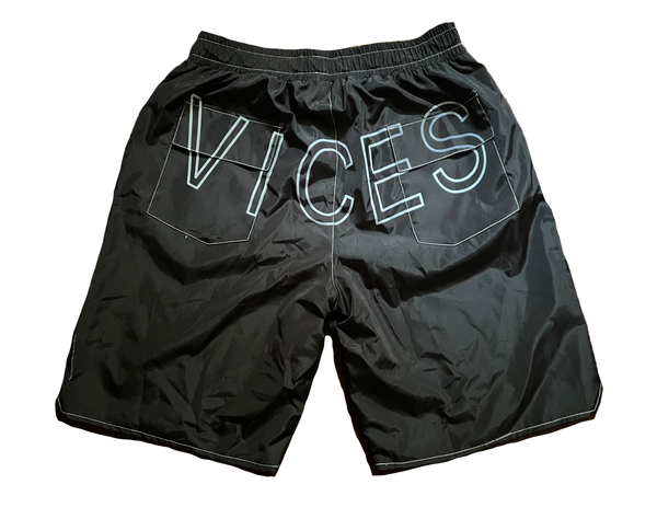 Black Noble Vices Casual Waterproof Shorts