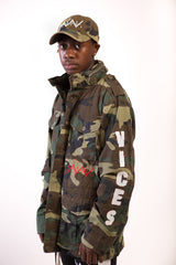 Noble Vices Lightweight Custom Painted Camo Jacket