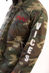 Lightweight Extended Camo Jacket with Hood