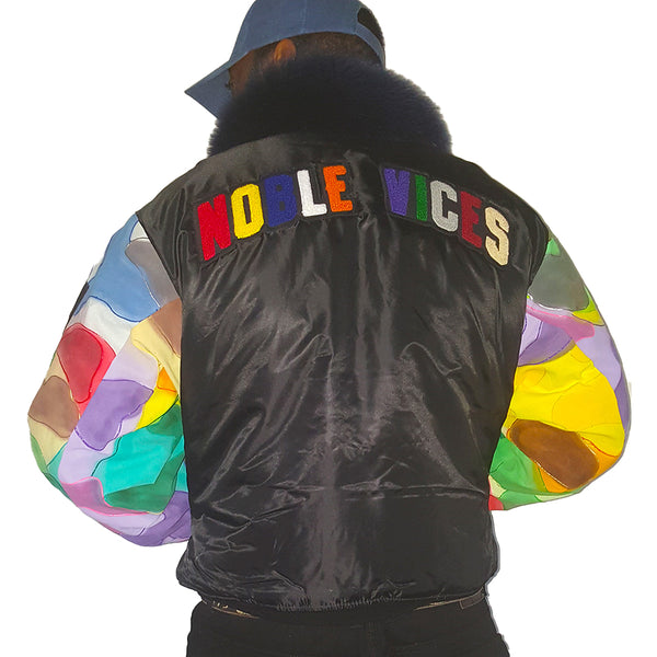 Noble Vices Custom Camo Sleeve Flight Jacket
