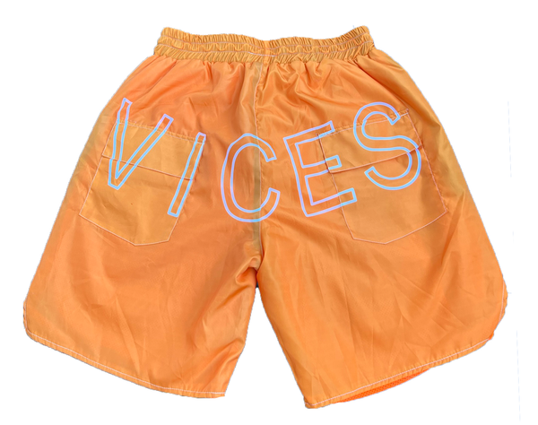 Orange Noble Vices Casual Waterproof Shorts