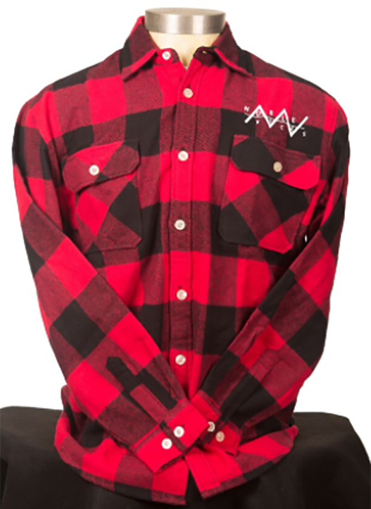 Noble Vices Heavy Duty Long Sleeve Flannel Shirt (Red)