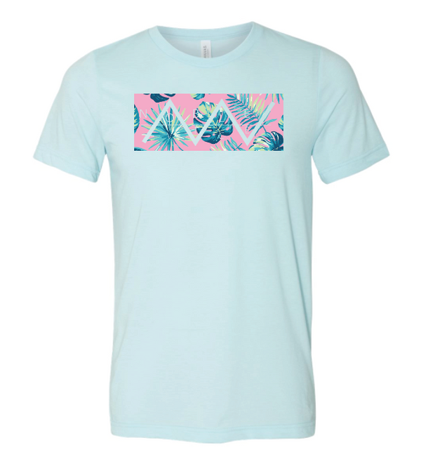 Noble Vices Pastel Leaf Patterned Print