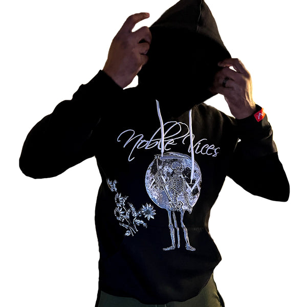 "MOONLIGHT" PUFFER PRINT HOODIE